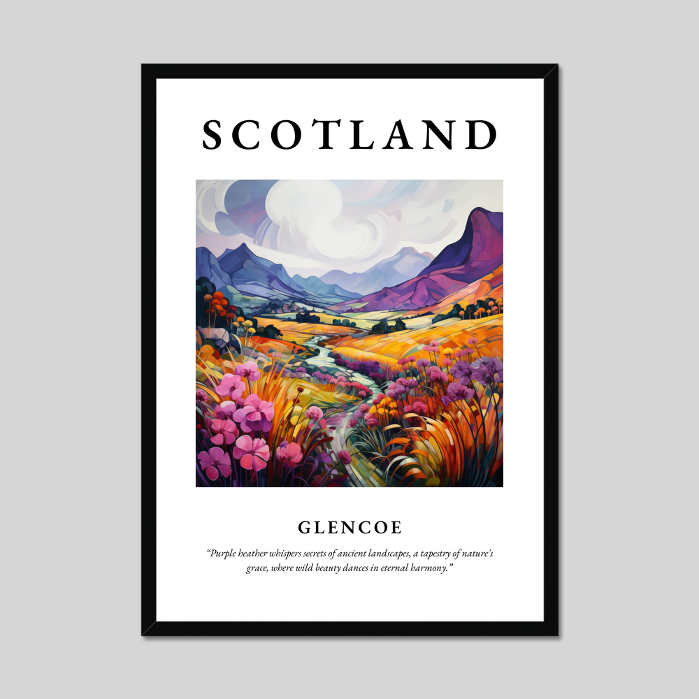 Poster of Glencoe, Scotland.