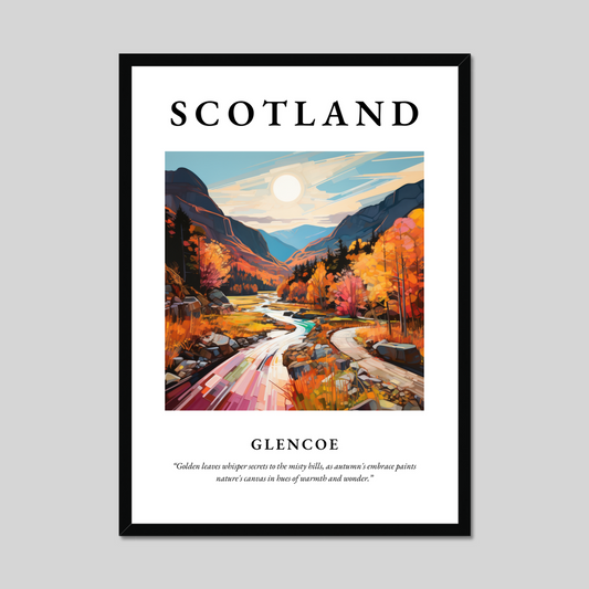 Poster of Glencoe, Scotland.