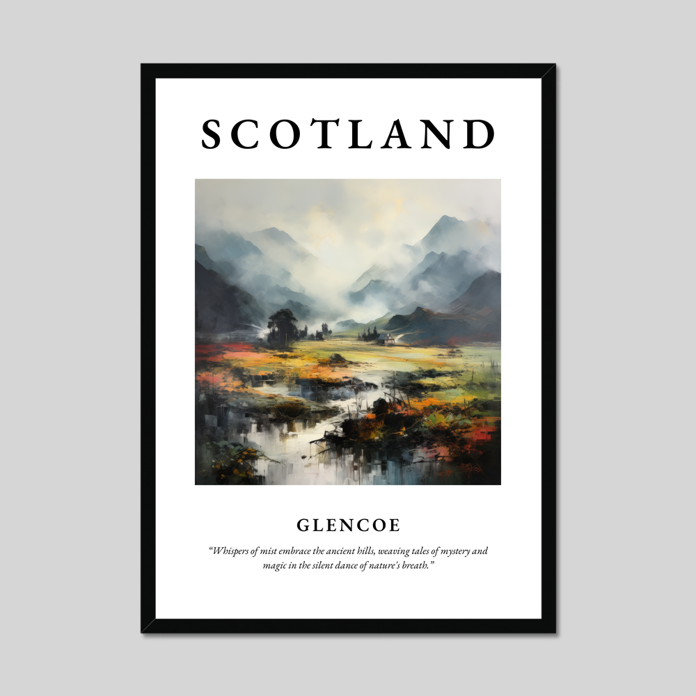 Poster of Glencoe, Scotland.