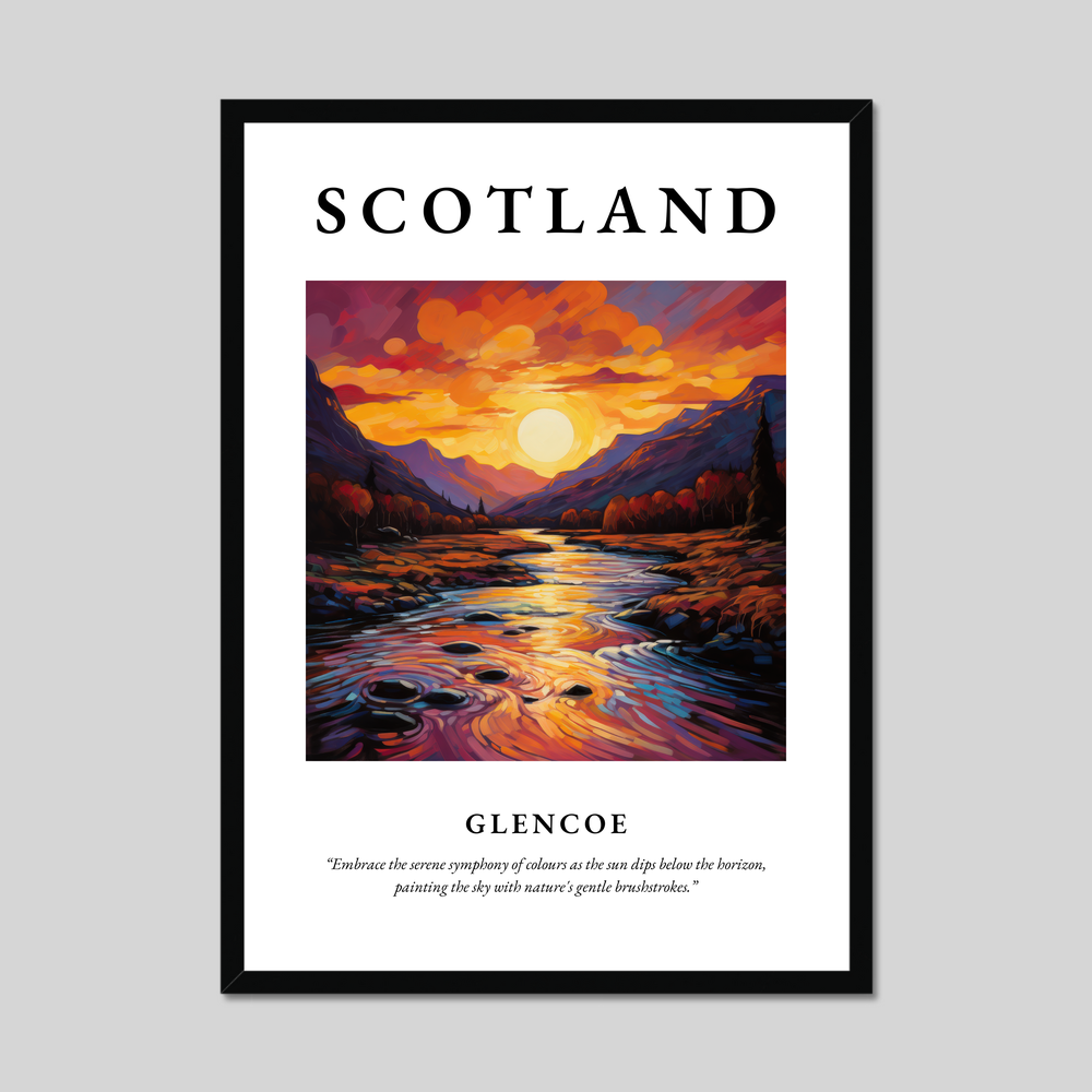 Poster of Glencoe, Scotland.