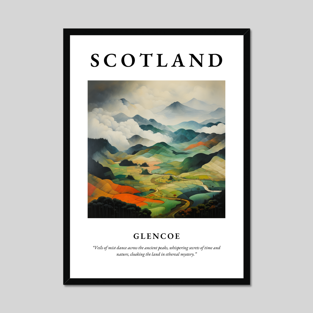 Poster of Glencoe, Scotland.