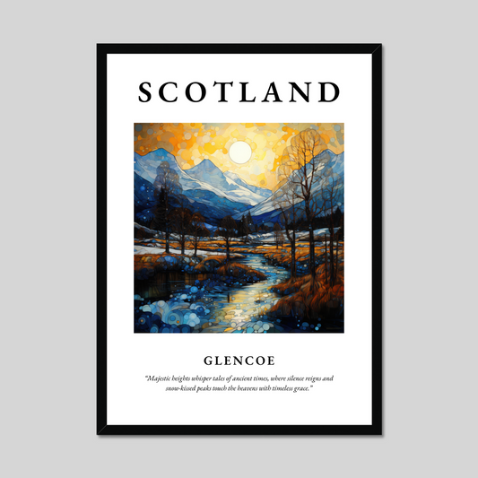 Poster of Glencoe, Scotland.