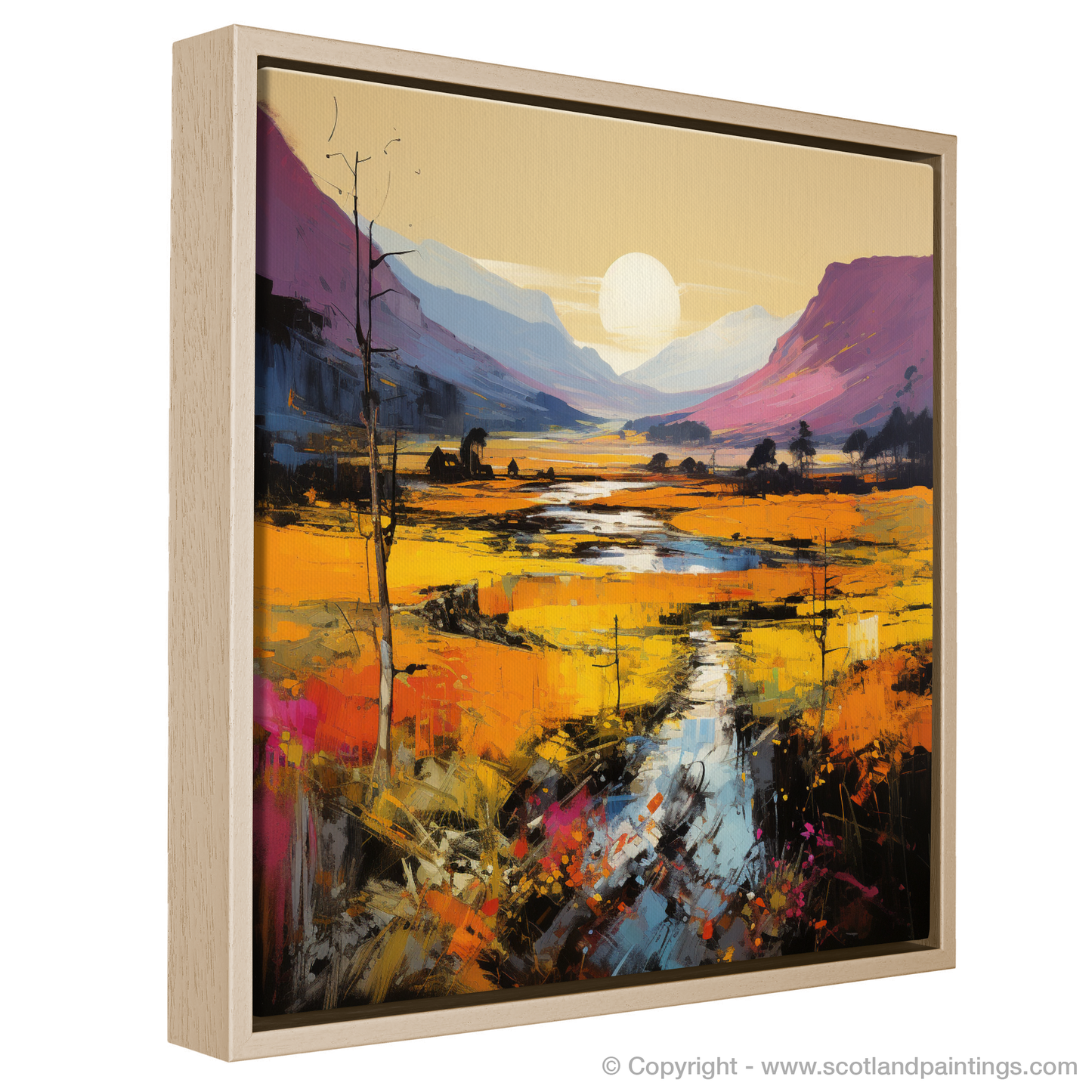 Autumn Enchantment in Glencoe: A Pop Art Tribute