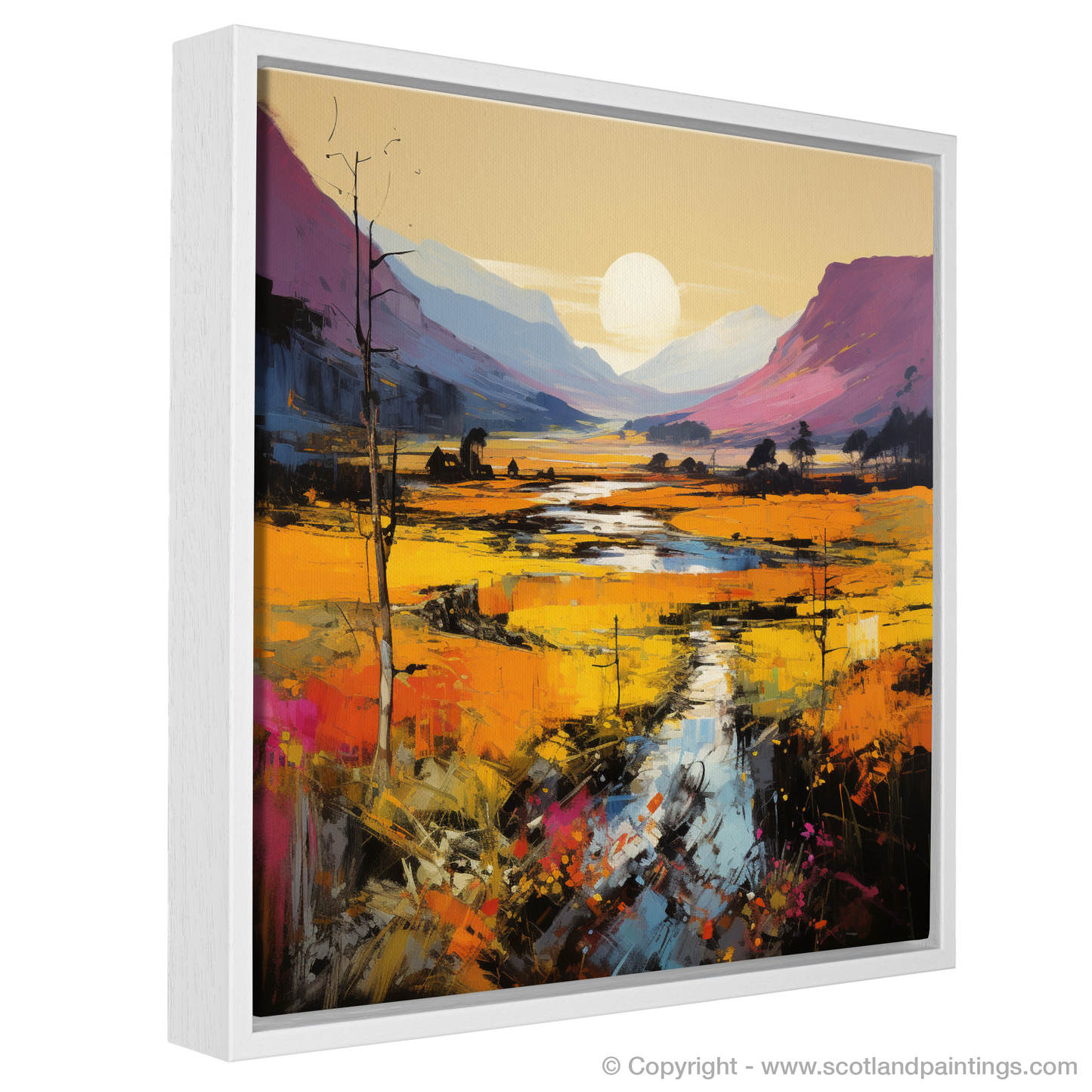 Autumn Enchantment in Glencoe: A Pop Art Tribute