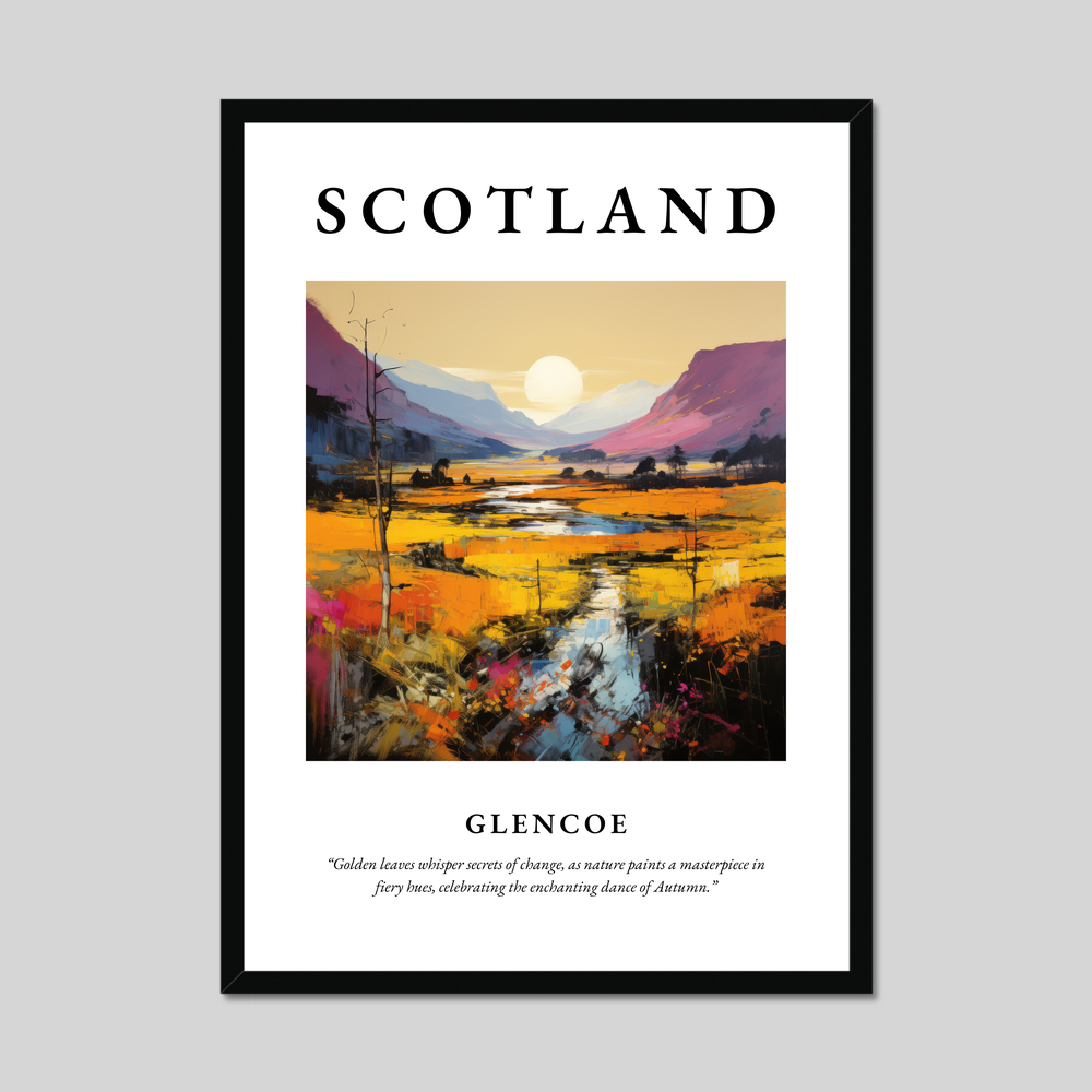 Poster of Glencoe, Scotland.