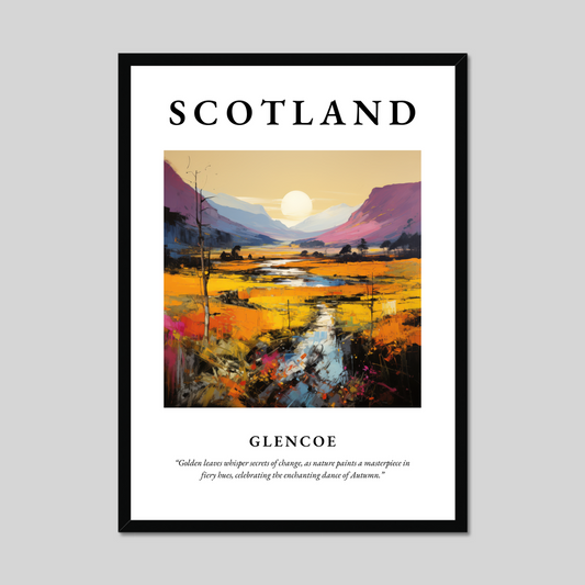 Poster of Glencoe, Scotland.