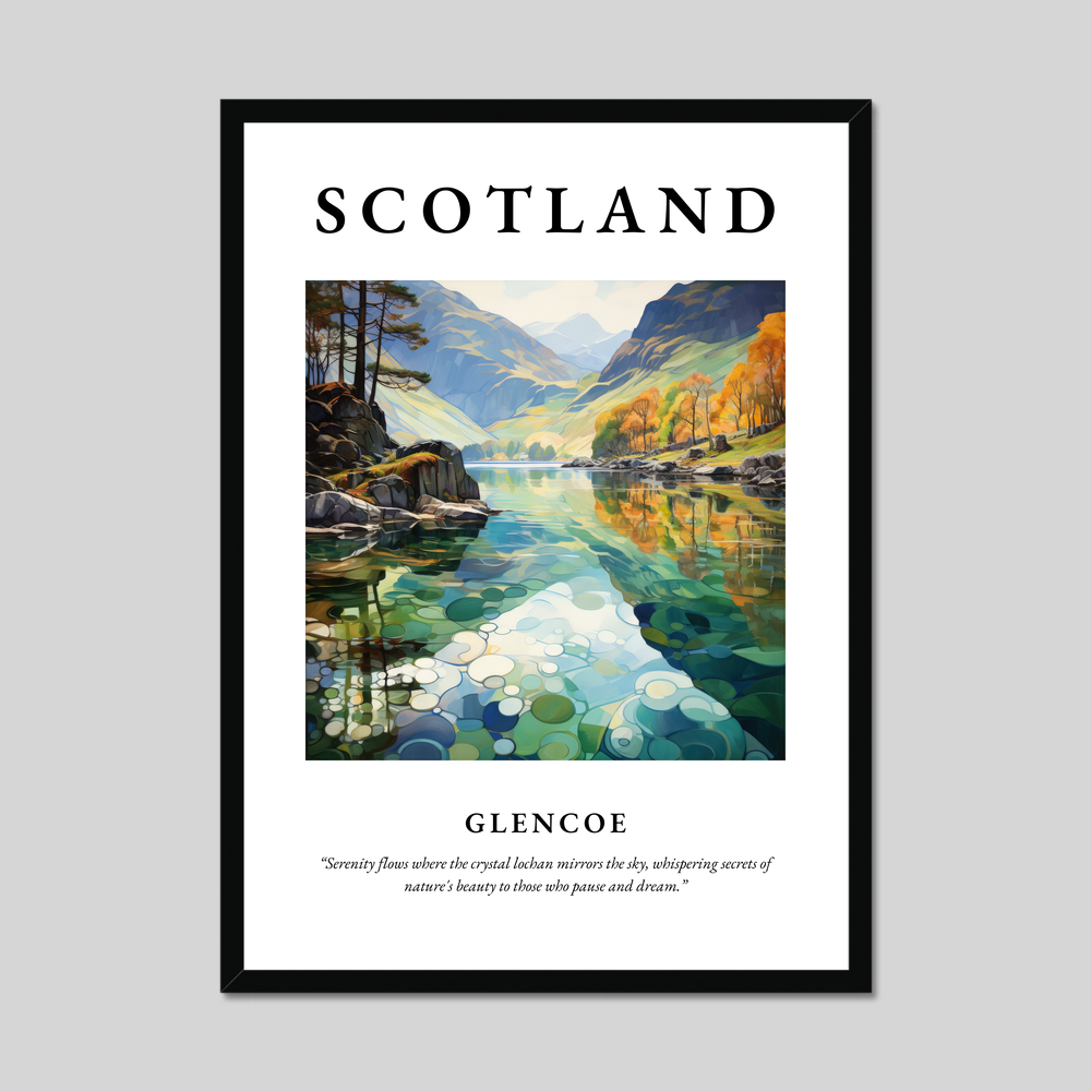 Poster of Glencoe, Scotland.