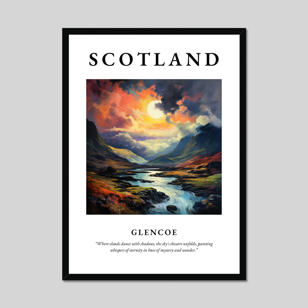 Poster of Glencoe, Scotland.