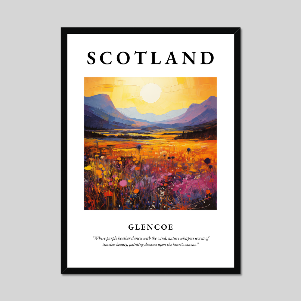 Poster of Glencoe, Scotland.