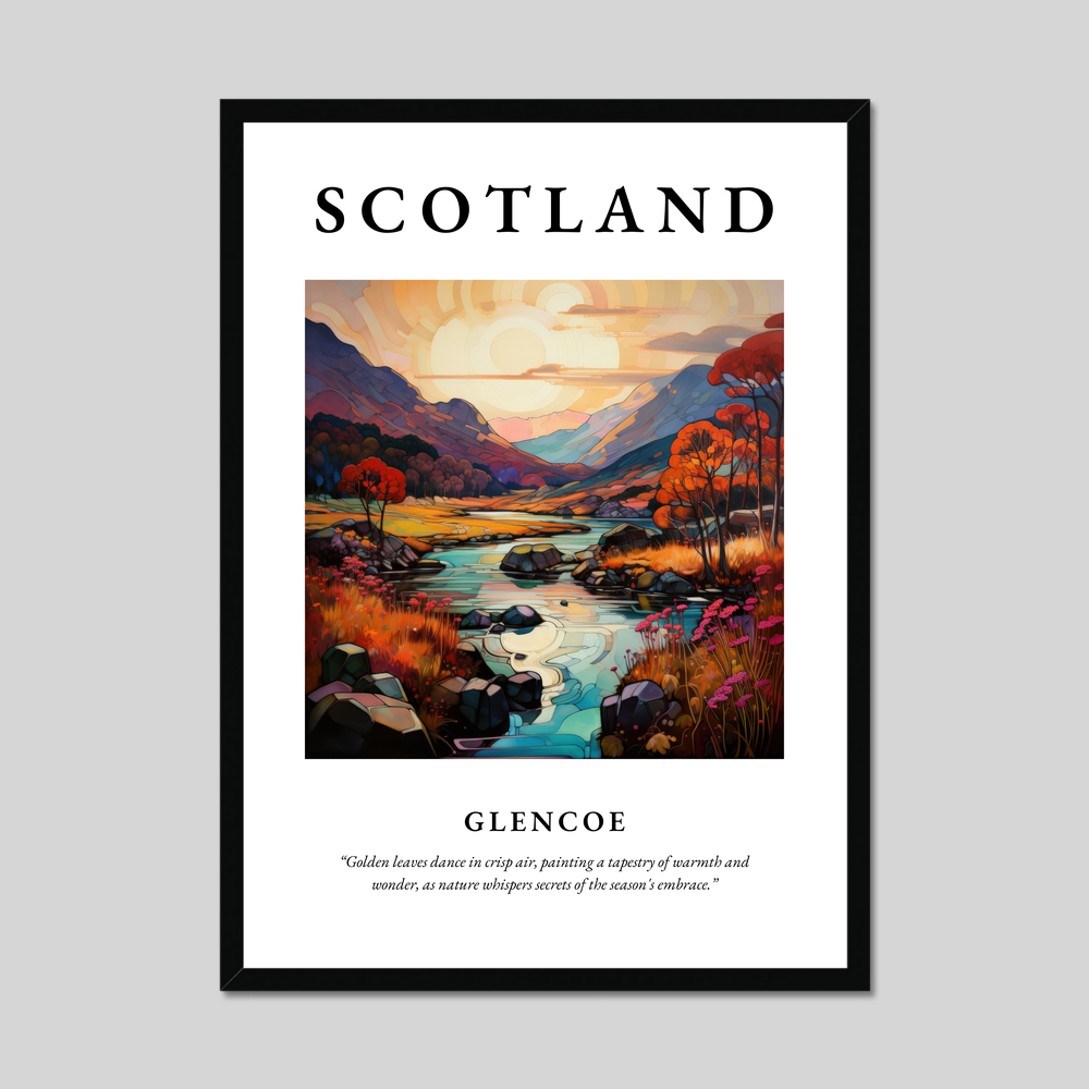 Poster of Glencoe, Scotland.