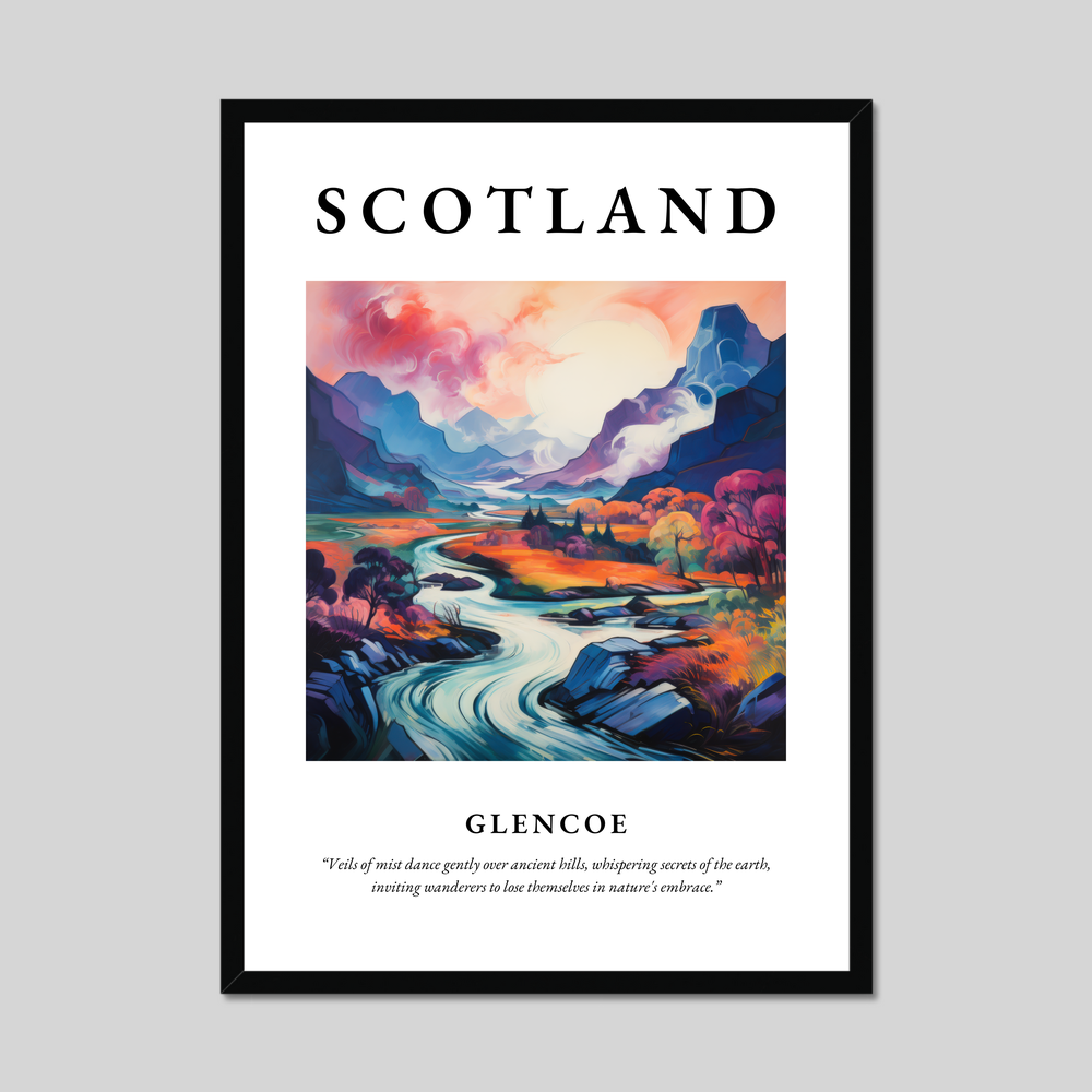 Poster of Glencoe, Scotland.