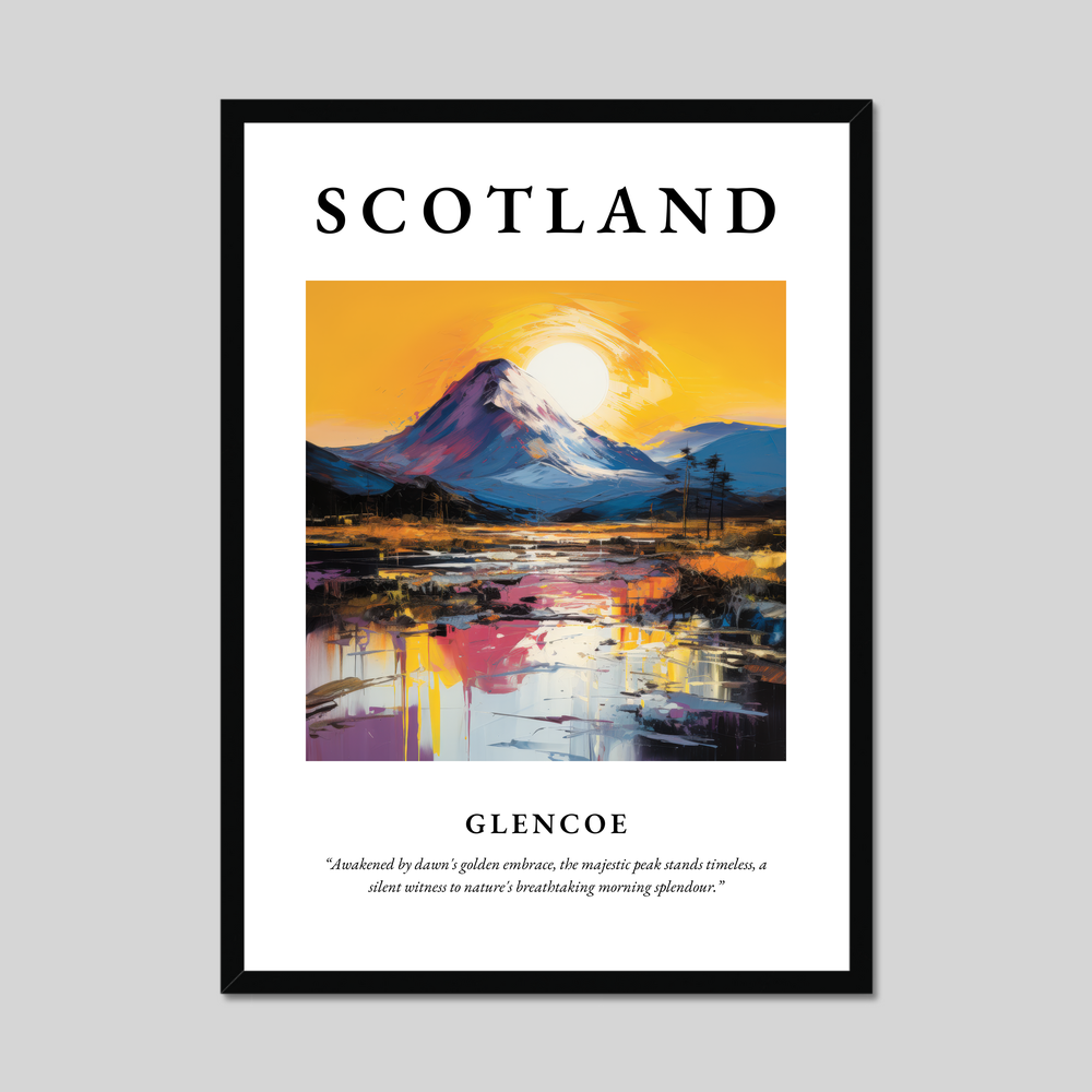 Poster of Glencoe, Scotland.