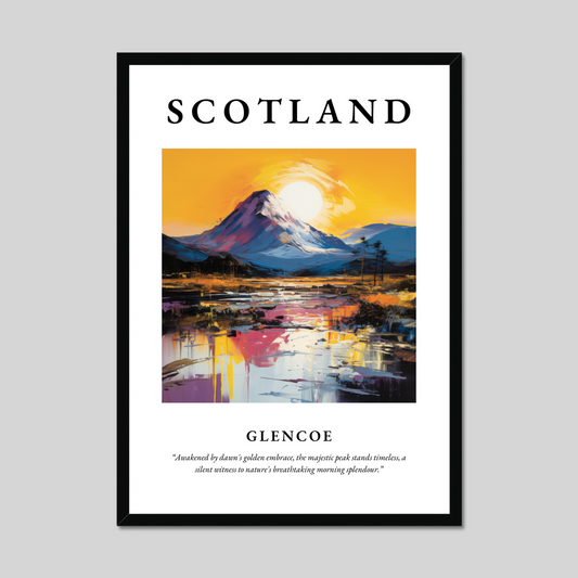 Poster of Glencoe, Scotland.