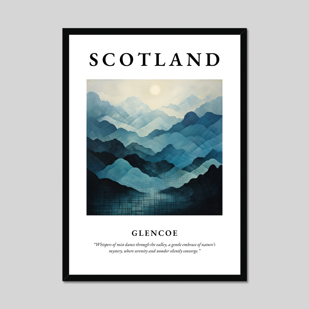 Poster of Glencoe, Scotland.