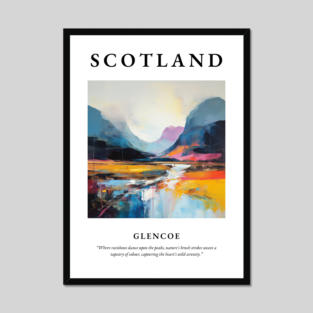 Poster of Glencoe, Scotland.