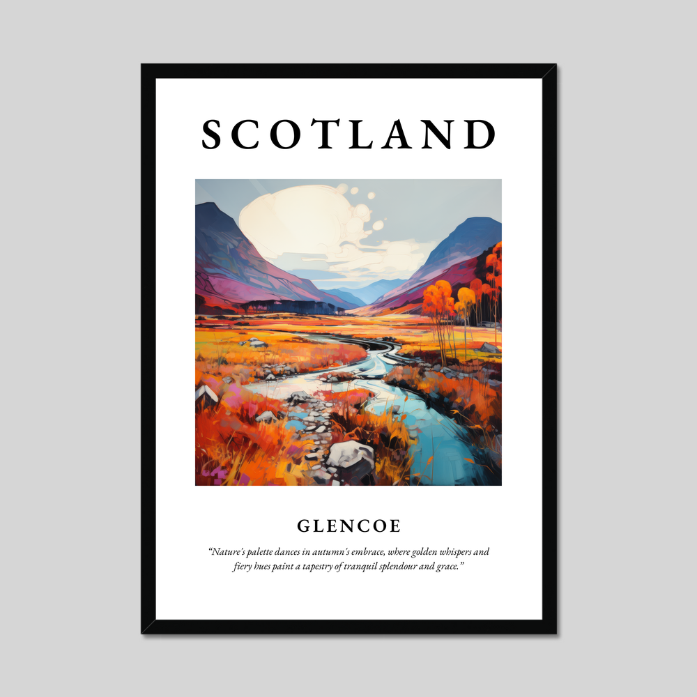 Poster of Glencoe, Scotland.