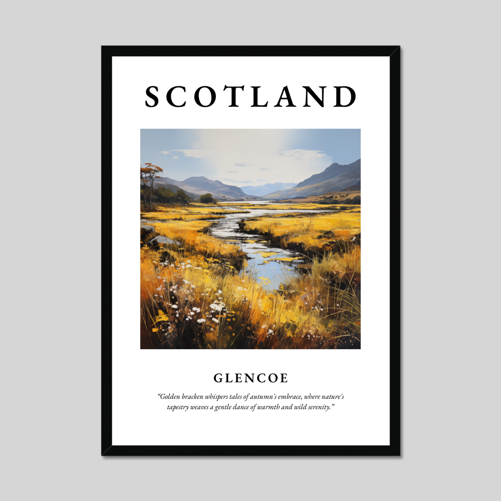 Poster of Glencoe, Scotland.