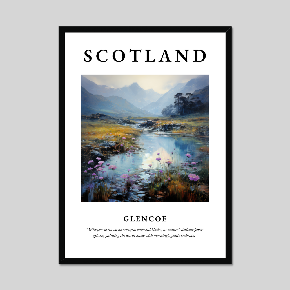 Poster of Glencoe, Scotland.