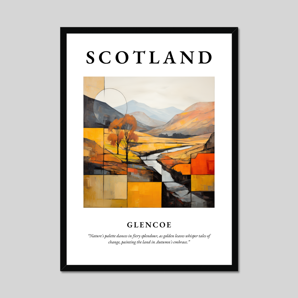 Poster of Glencoe, Scotland.