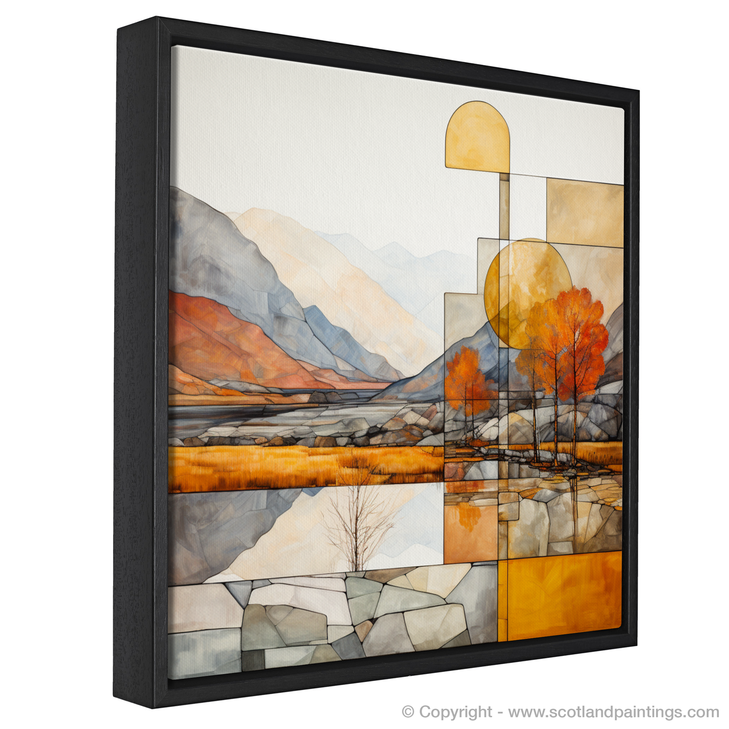 Autumn Majesty of Glencoe: An Abstract Tapestry