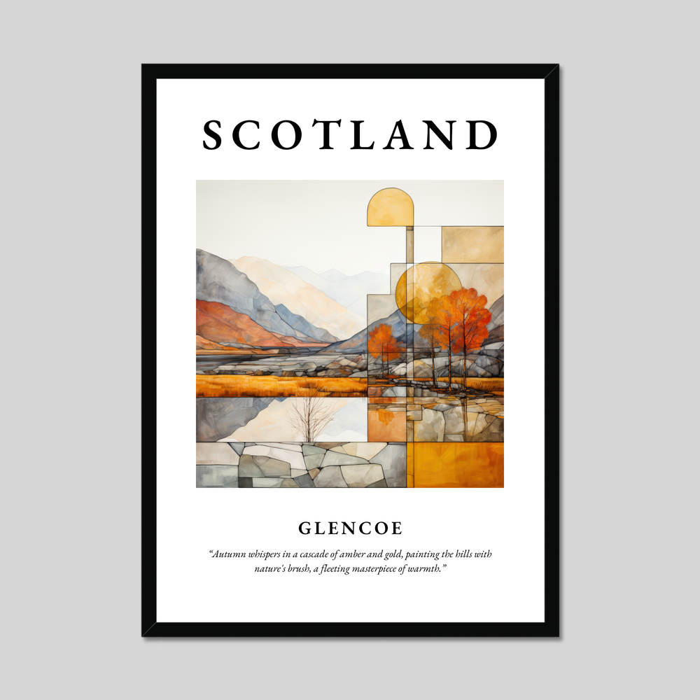 Poster of Glencoe, Scotland.