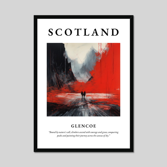 Poster of Glencoe, Scotland.