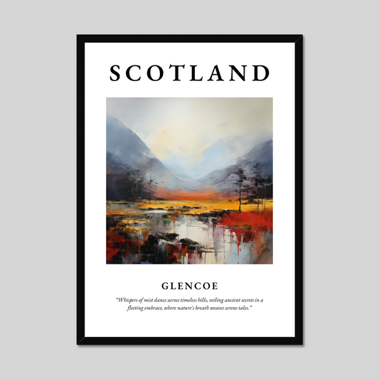 Poster of Glencoe, Scotland.