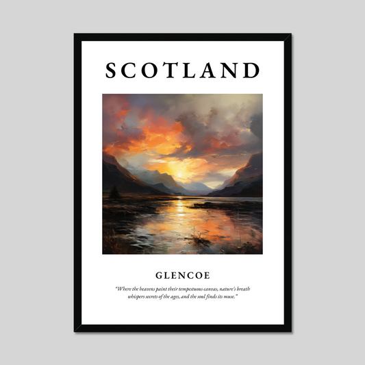 Poster of Glencoe, Scotland.