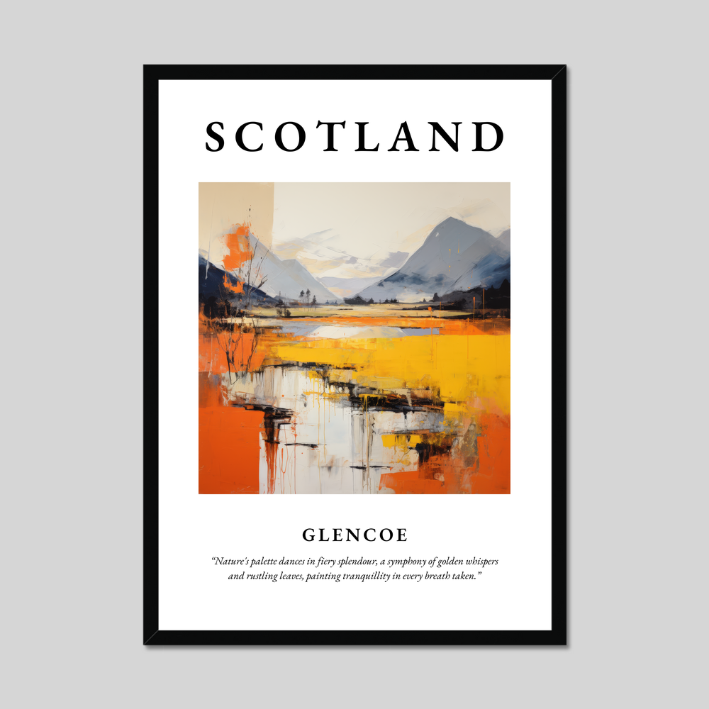 Poster of Glencoe, Scotland.