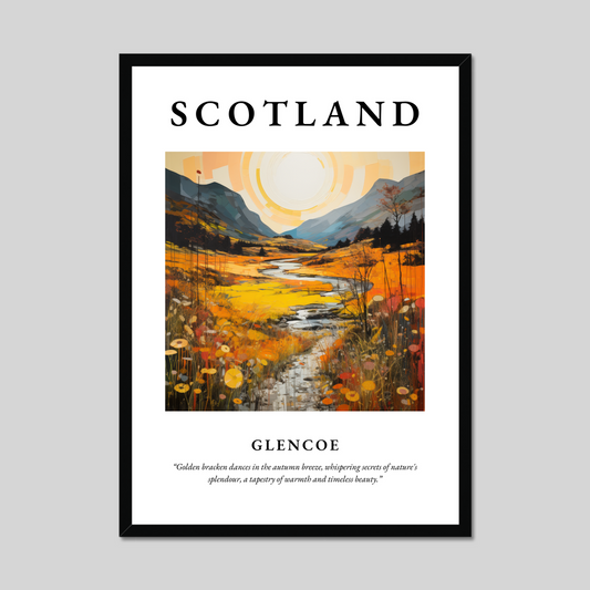 Poster of Glencoe, Scotland.