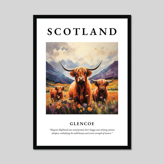 Poster of Glencoe, Scotland.