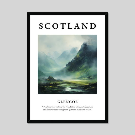 Poster of Glencoe, Scotland.