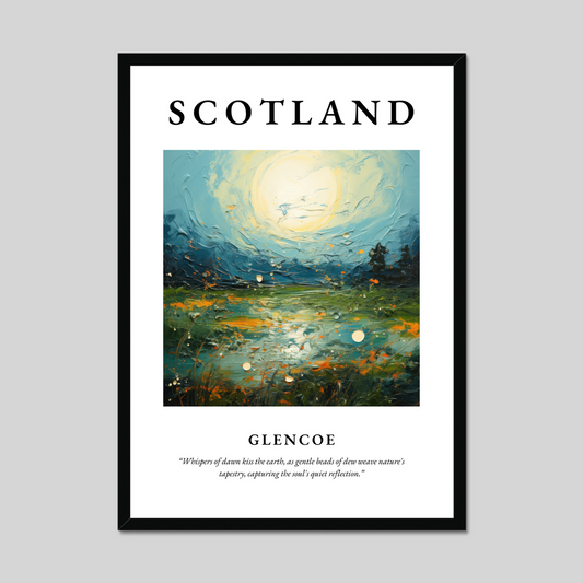 Poster of Glencoe, Scotland.