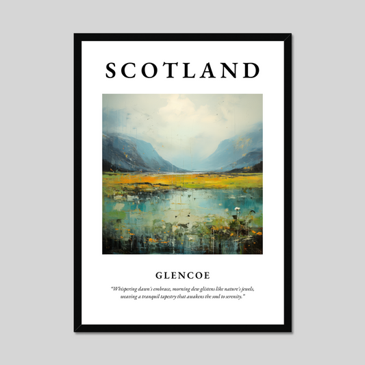 Poster of Glencoe, Scotland.