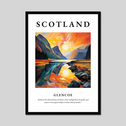 Poster of Glencoe, Scotland.