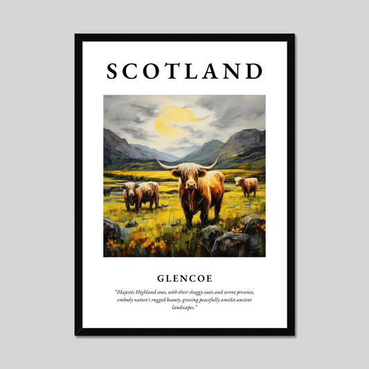 Poster of Glencoe, Scotland.