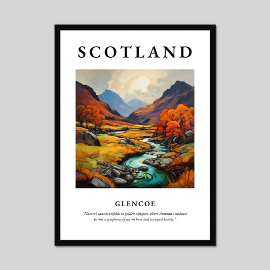 Poster of Glencoe, Scotland.