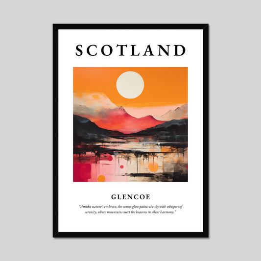 Poster of Glencoe, Scotland.