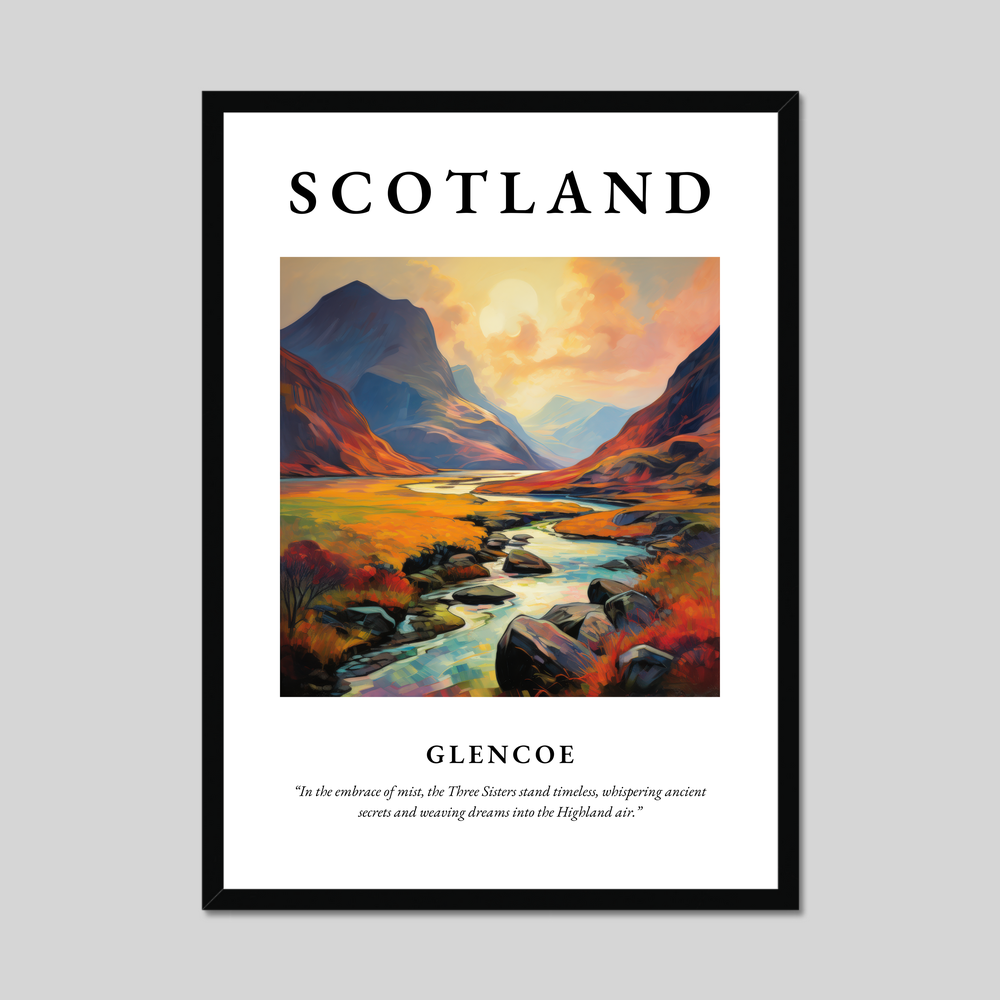 Poster of Glencoe, Scotland.