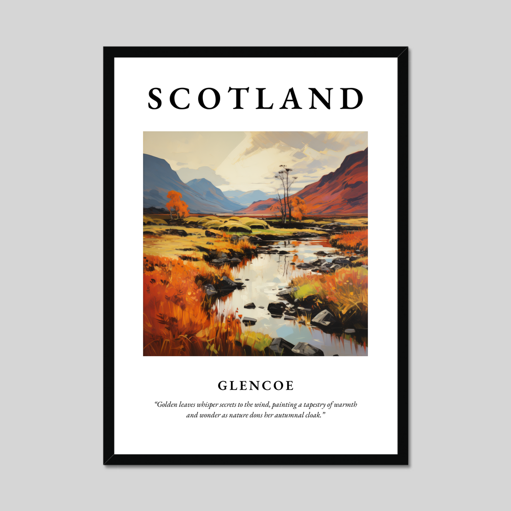 Poster of Glencoe, Scotland.