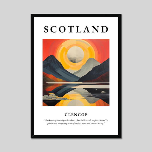 Poster of Glencoe, Scotland.