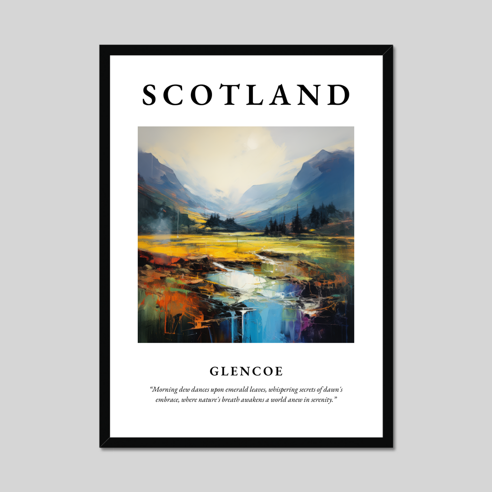 Poster of Glencoe, Scotland.