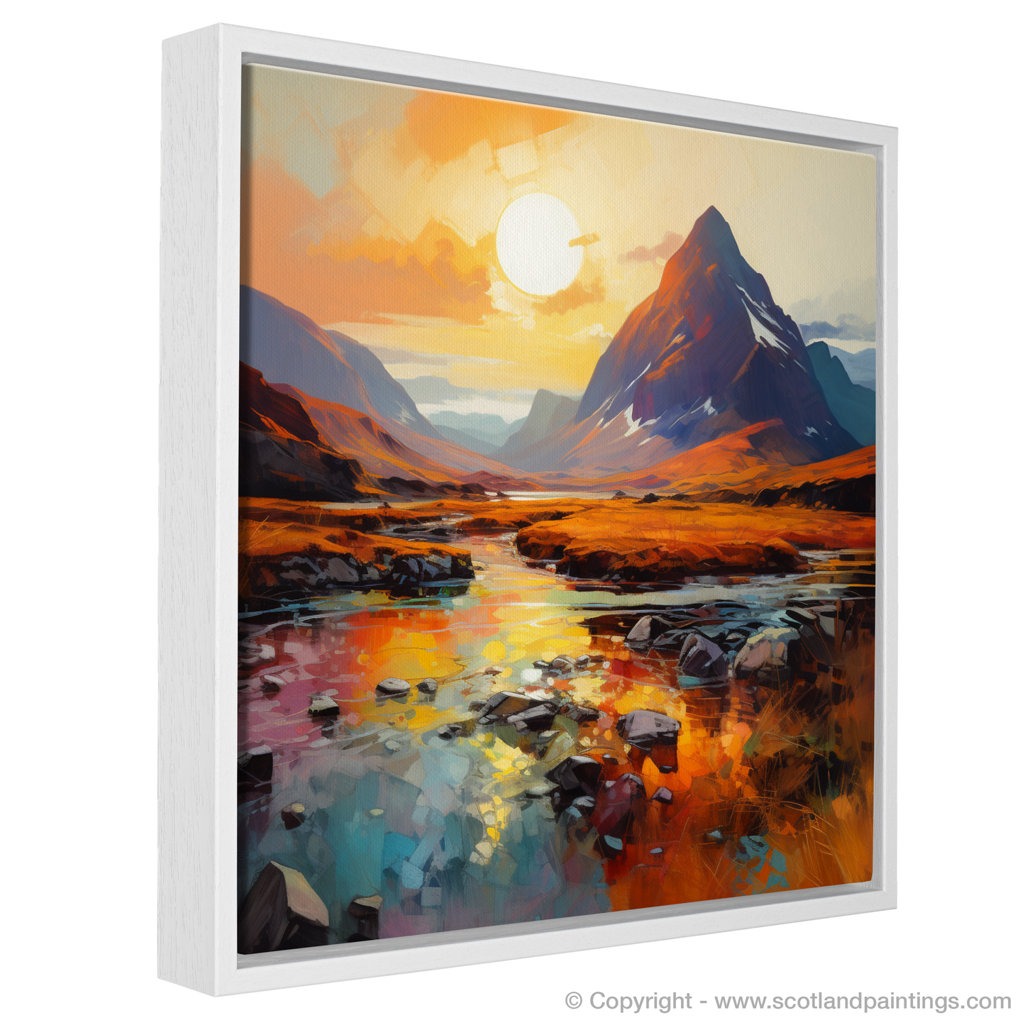 Buachaille Sunrise: An Abstract Ode to Glencoe's Splendour