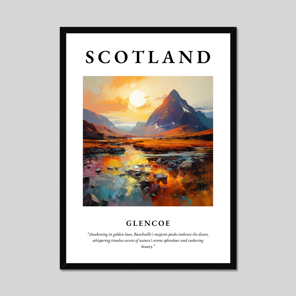 Poster of Glencoe, Scotland.