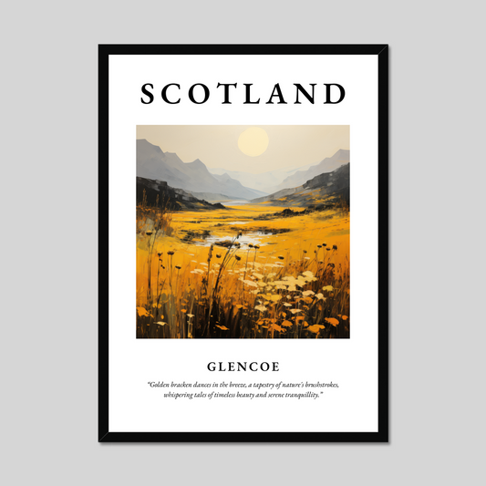 Poster of Glencoe, Scotland.