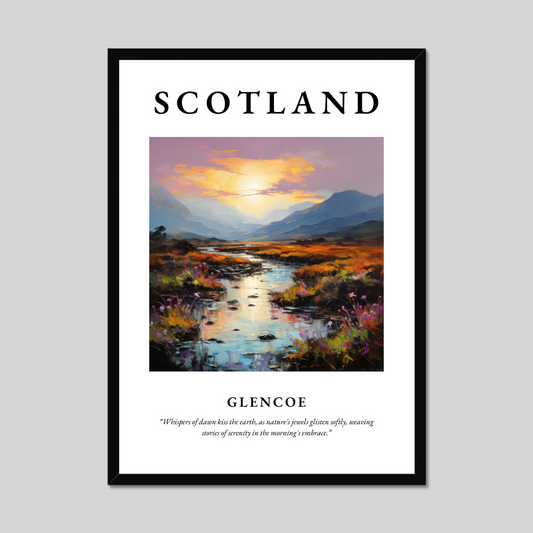 Poster of Glencoe, Scotland.