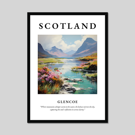 Poster of Glencoe, Scotland.