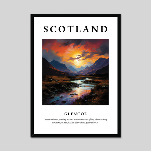 Poster of Glencoe, Scotland.