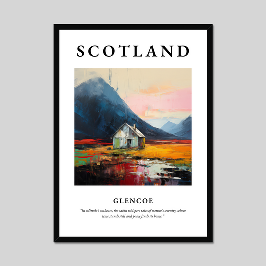 Poster of Glencoe, Scotland.