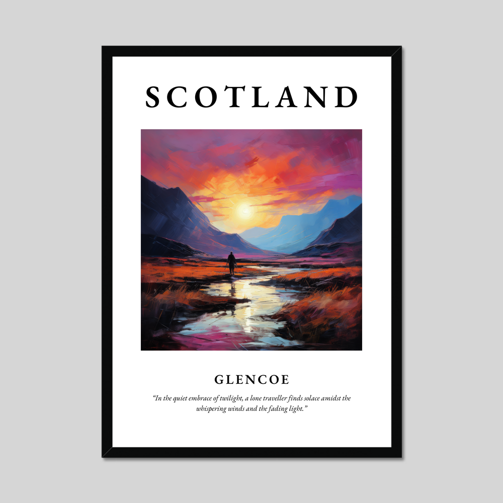 Poster of Glencoe, Scotland.